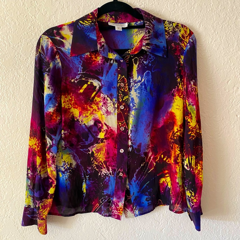 St. John Sport by Marie Gray Multicolor Blouse